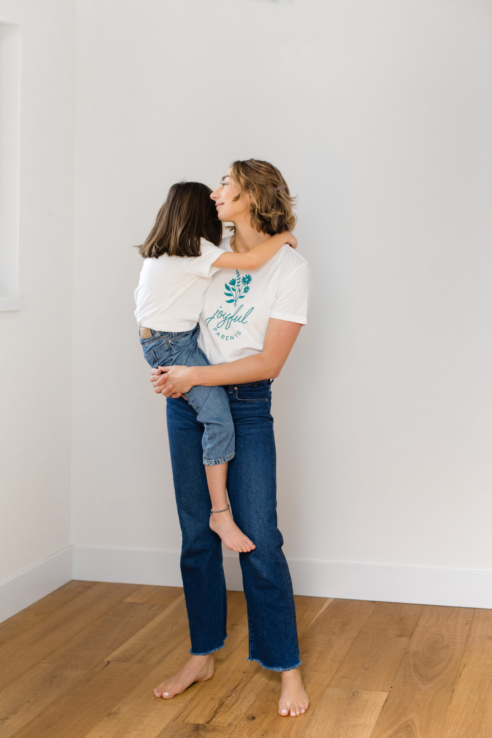 mother holds her child