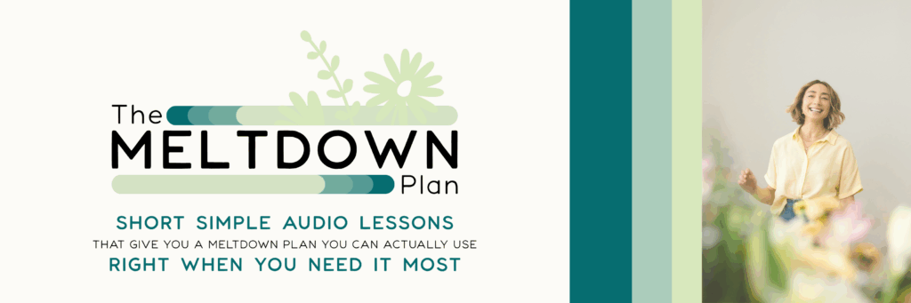 The Meltdown Plan audio course for parents dealing with intense child meltdowns and aggressive behavior